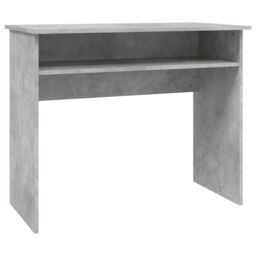 Berkfield Home Desk Concrete Grey 90x50x74 cm Engineered Wood - Size: 90 x 50 x 74 cm - thumbnail 2