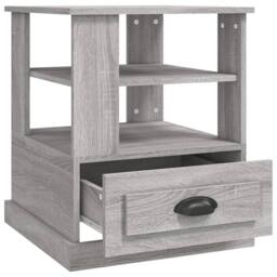 Berkfield Home Side Table Grey Sonoma 50x50x60 cm Engineered Wood - Size: 50 x 50 x 60 cm - thumbnail 8