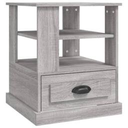 Berkfield Home Side Table Grey Sonoma 50x50x60 cm Engineered Wood - Size: 50 x 50 x 60 cm - thumbnail 3