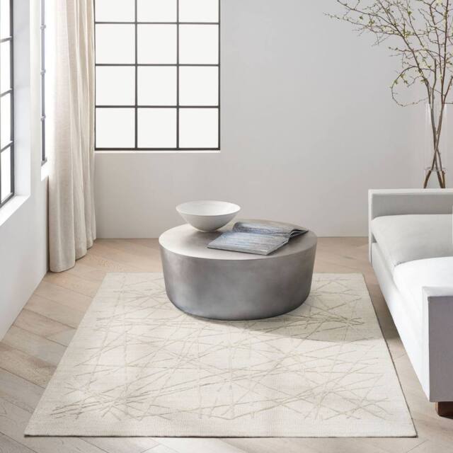 The Rug Shop UK Modern Abstract Grey Easy to clean Hand Made Area Rug - Size: 160 cm x 220 cm - image 1