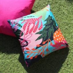 Furn Coralina Floral Water & UV Resistant Outdoor Cushion - thumbnail 4