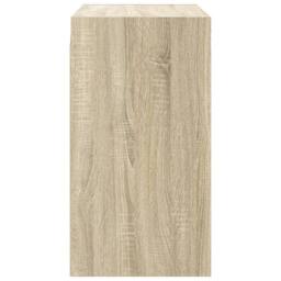 Berkfield Home Wall Cabinet with Glass Doors Sonoma Oak 68x37x68.5 cm in Natural - thumbnail 7