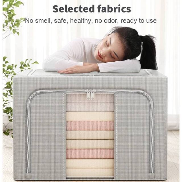 SPETLEK Folding Storage Box 1pcs in Grey - Size: Large - image 1
