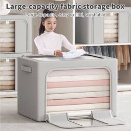 SPETLEK Folding Storage Box 1pcs in Grey - Size: Large - thumbnail 3