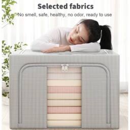 SPETLEK Folding Storage Box 1pcs in Grey - Size: Large - thumbnail 1