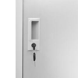 Berkfield Home Locker Cabinets 5 pcs Light Grey 90x45x92.5 cm Steel - thumbnail 7