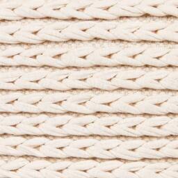Wyld and Coco Beige Cotton Pouffe 50 x 50 x 35 cm with EPS Filling - thumbnail 6