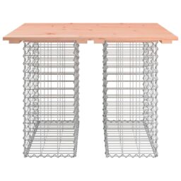 Berkfield Home Garden Bench Gabion Design 100x102x72 cm Solid Wood Douglas in Brown - Size: 100 x 102 x 72 cm - thumbnail 3