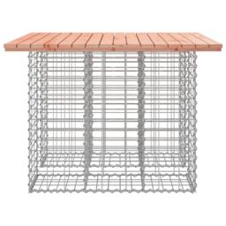 Berkfield Home Garden Bench Gabion Design 100x102x72 cm Solid Wood Douglas in Brown - Size: 100 x 102 x 72 cm - thumbnail 4