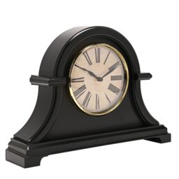 HOMETIME Broken Arch Mantel Clock Black - thumbnail 2