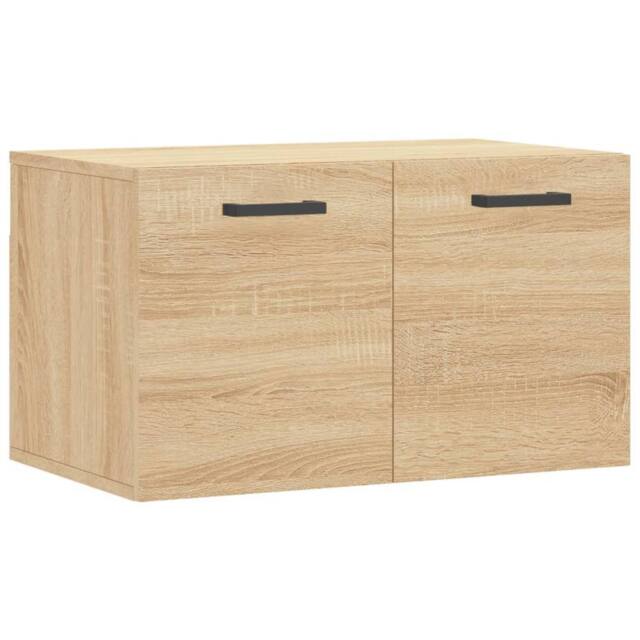 Berkfield Home Wall Cabinet Sonoma Oak 60x36.5x35 cm Engineered Wood in Brown - image 1