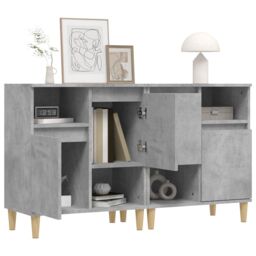 Berkfield Home Sideboards 2 pcs Concrete Grey 60x35x70 cm Engineered Wood - Size: 60 x 35 x 70 cm - thumbnail 4