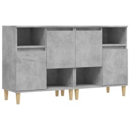 Berkfield Home Sideboards 2 pcs Concrete Grey 60x35x70 cm Engineered Wood - Size: 60 x 35 x 70 cm - thumbnail 2