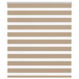 Berkfield Home Elegant Zebra Blind Sand Brown 125x100 cm Fabric Width 120.9 cm P - thumbnail 2