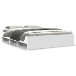 Berkfield Home Bed Frame without Mattress White 160x200 cm Engineered Wood - thumbnail 2