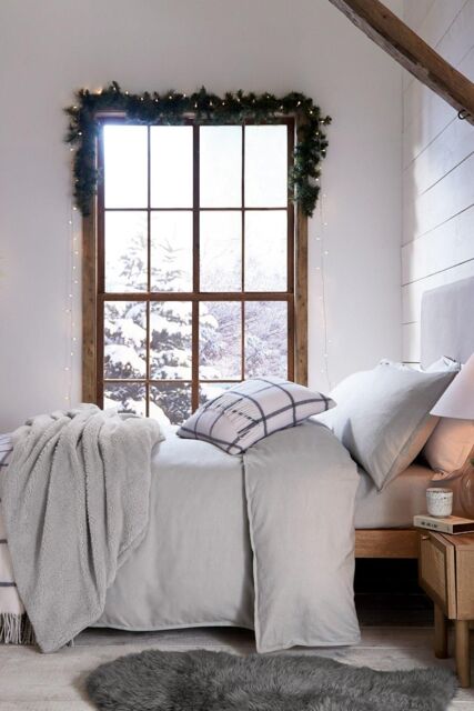 Murmur 'Laila' Brushed Cotton Duvet Cover in Grey - Size: Double - image 1