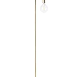 Wyld and Coco Gold Gloss Floor Lamp - Iron Arched Frame with Exposed Bulb - thumbnail 2