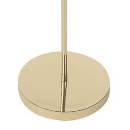 Wyld and Coco Gold Gloss Floor Lamp - Iron Arched Frame with Exposed Bulb - thumbnail 5