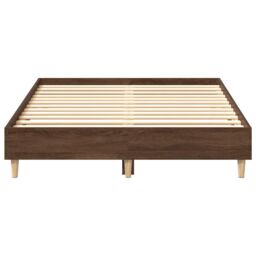 Berkfield Home Bed Frame No Mattress Brown Oak 120x190 cm Small Double Engineered Wood - thumbnail 5