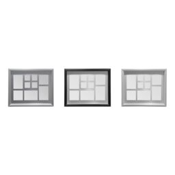 Orsina Silver 9 Photo Multi Photo Frame, Bedroom Display Piece, Polyresin Image Holder, Wall Frame With Hanging Hooks - thumbnail 2