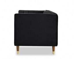 Home Detail Thomas 2 Seater Velvet Sofa in Black - thumbnail 5