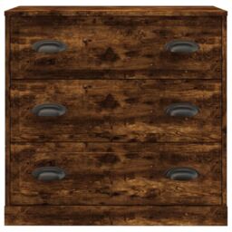 Berkfield Home Sideboards 2 pcs Smoked Oak Engineered Wood in Brown - thumbnail 4