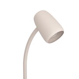 Eglo Carlo Modern Steel Flexible Desk Lamp, Sandy in Light Sand - thumbnail 3