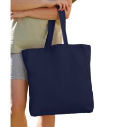 Westford Mill Women's Classic Canvas Shopper in Navy - thumbnail 2