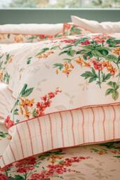V&A 'Larkspur Meadow' Cover Set S/B Coral - Size: Single - thumbnail 5