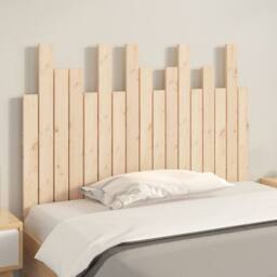 Berkfield Home Wall Headboard 108x3x80 cm Solid Wood Pine in Light Tan - Size: 108 x 3 x 80 cm - thumbnail 3