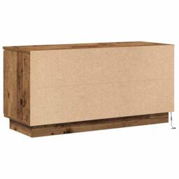 Berkfield Home TV Cabinet Old Wood 100x38x49 cm Engineered Wood in Brown - Size: 100 x 38 x 49 cm - thumbnail 9