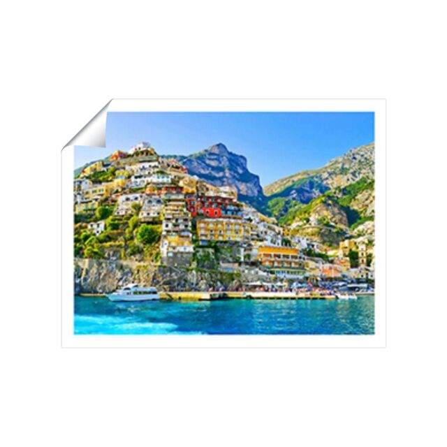 "Warren Reed - Designer Summer In Postiano, Amalfi Coast, Italy Unframed Art Print - Size: W8"" x H10""" - image 1