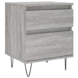 Berkfield Home Bedside Cabinets 2 pcs Grey Sonoma 40x35x50 cm Engineered Wood - Size: 40 x 35 x 50 cm - thumbnail 5