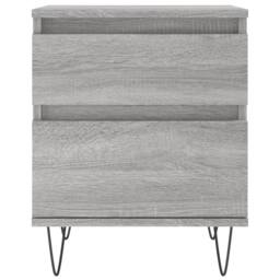 Berkfield Home Bedside Cabinets 2 pcs Grey Sonoma 40x35x50 cm Engineered Wood - Size: 40 x 35 x 50 cm - thumbnail 6