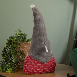Samuel Alexander 35cm Battery Operated Light up Christmas Gonk with Grey Hat & Red Body - thumbnail 3