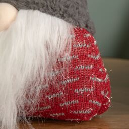 Samuel Alexander 35cm Battery Operated Light up Christmas Gonk with Grey Hat & Red Body - thumbnail 7