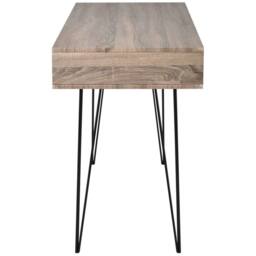 Berkfield Home Desk with 2 Compartments Grey - thumbnail 3