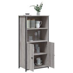 Berkfield Home Highboard Grey Sonoma 62x36x121.5 cm Engineered Wood - thumbnail 4
