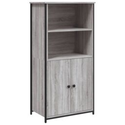 Berkfield Home Highboard Grey Sonoma 62x36x121.5 cm Engineered Wood - thumbnail 2
