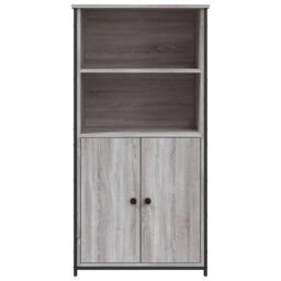 Berkfield Home Highboard Grey Sonoma 62x36x121.5 cm Engineered Wood - thumbnail 5
