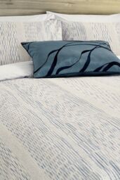 Nalu Nicole Scherzinger 'Bamboo' Cotton Duvet Cover Set in Blue - Size: Super King - thumbnail 2