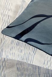 Nalu Nicole Scherzinger 'Bamboo' Cotton Duvet Cover Set in Blue - Size: Super King - thumbnail 4