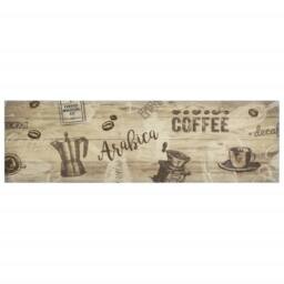 Berkfield Home Kitchen Rug Washable Coffee Brown 45x150 cm Velvet