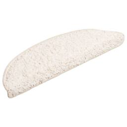 Berkfield Home Carpet Stair Treads 15 pcs White 56x17x3 cm - Size: Medium - thumbnail 3