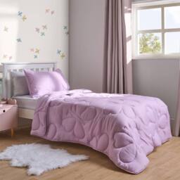 OHS Coverless 7.5 TOG Butterfly Kids Duvet Cover Bedding Pillowcase Set in Lilac - Size: Double - thumbnail 2