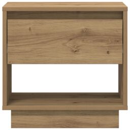 Berkfield Home Bedside Cabinet 2 pcs Artisan Oak 45x34x47 cm Engineered Wood in Brown - Size: 45 x 34 x 47 cm - thumbnail 7