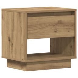 Berkfield Home Bedside Cabinet 2 pcs Artisan Oak 45x34x47 cm Engineered Wood in Brown - Size: 45 x 34 x 47 cm - thumbnail 6