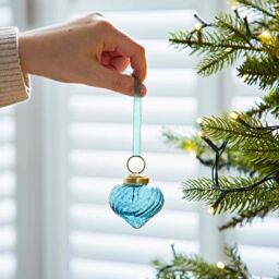 Paper High Set of 4 Keya Coloured Reclaimed Glass Raindrop Baubles - thumbnail 4