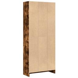 Berkfield Home Decorative Bookcase Smoked Oak 60x24x143 cm Engineered Wood in Brown - Size: 60 x 24 x 143 cm - thumbnail 6
