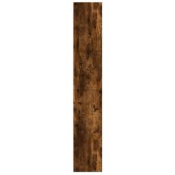 Berkfield Home Decorative Bookcase Smoked Oak 60x24x143 cm Engineered Wood in Brown - Size: 60 x 24 x 143 cm - thumbnail 5